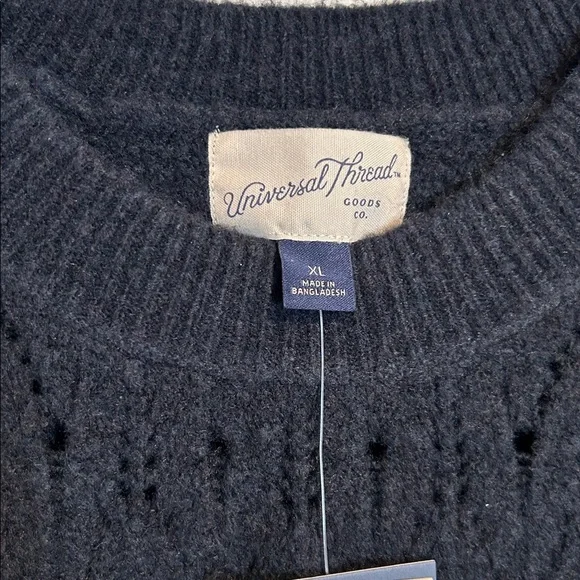 NWT Universal Thread Navy Blue Sweater Vest Women's Size XL - Picture 3 of 4